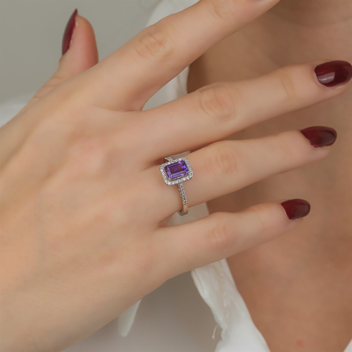 Pırlanta YüzükLove YüzükAMETİST YÜZÜK