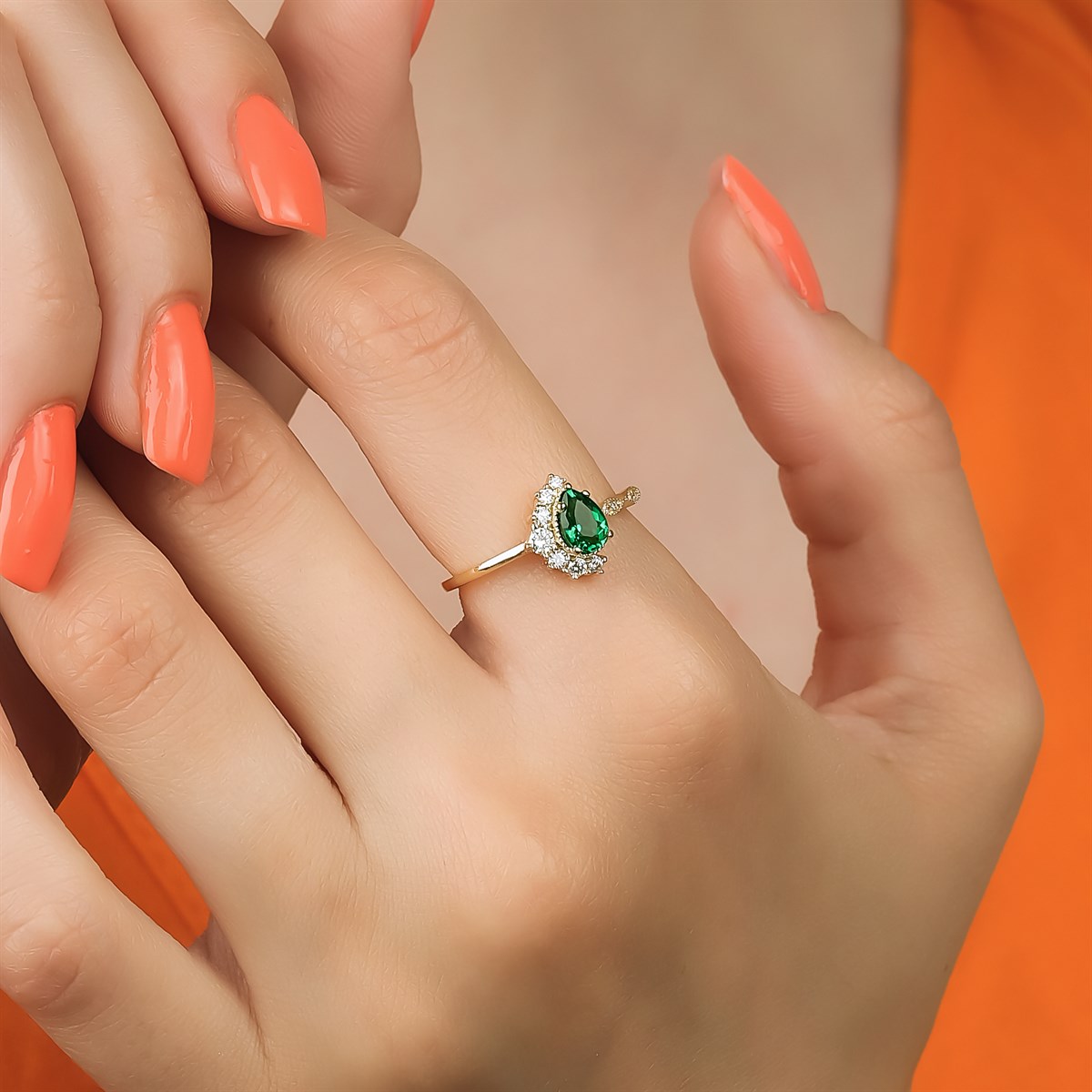 Pırlanta Baget YüzükyüzükSUMMER GARDENYA