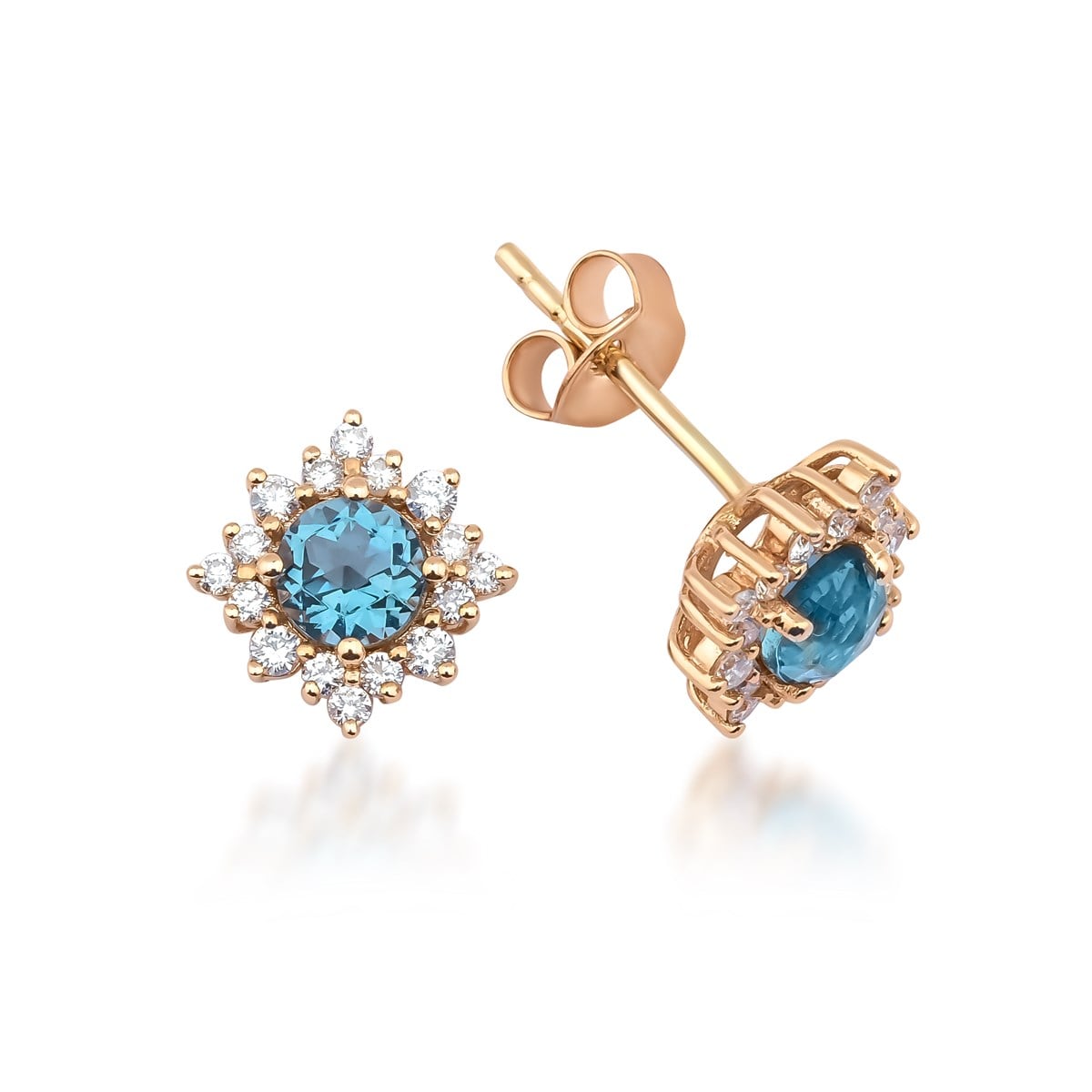 Pırlanta London Blue KüpeYaza Merhaba Küpe LONDON BLUE KÜPE