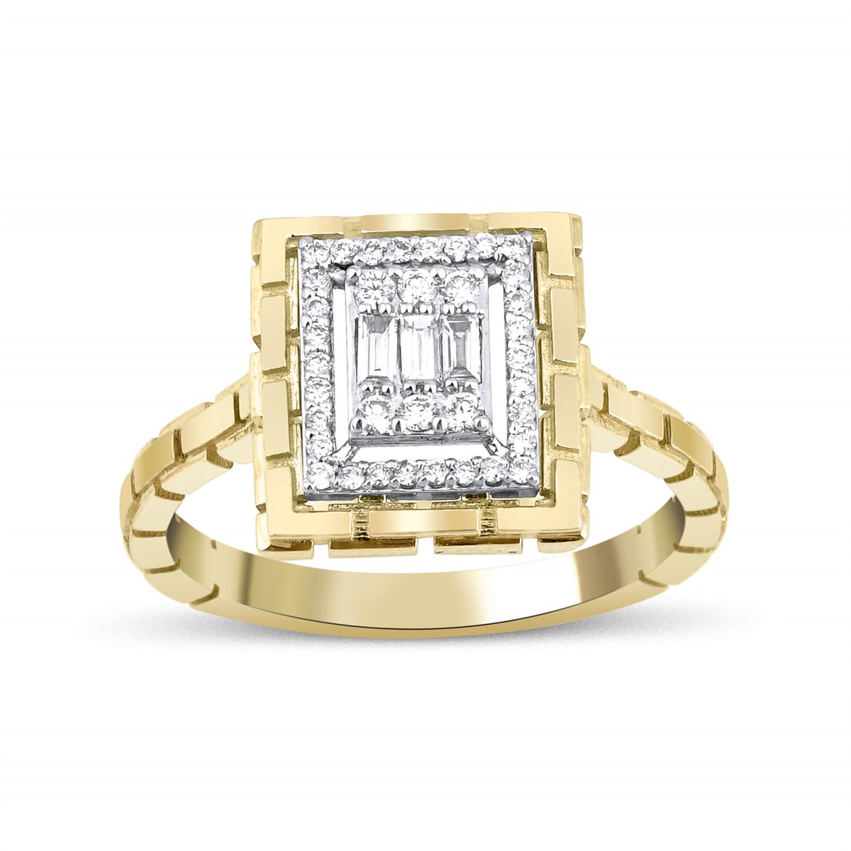 0,24 KARAT BAGET YÜZÜK