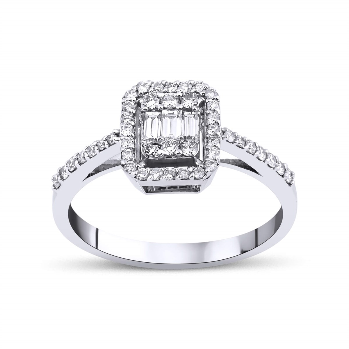 0,42 KARAT BAGET YÜZÜK