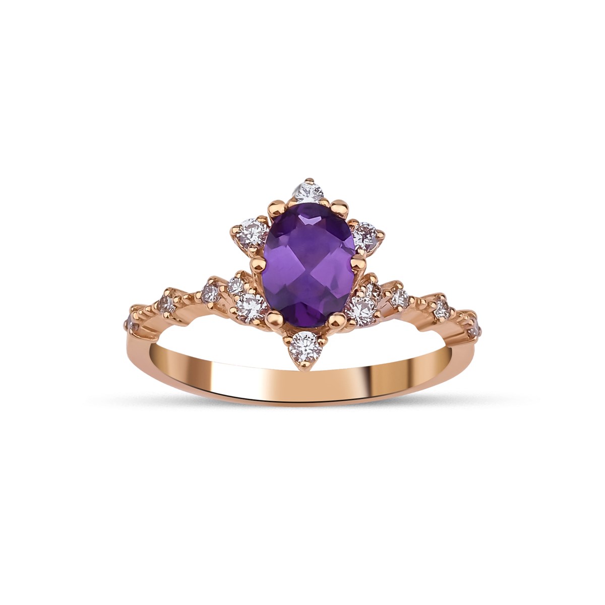 Pırlanta YüzükLove YüzükAMETİST YÜZÜK