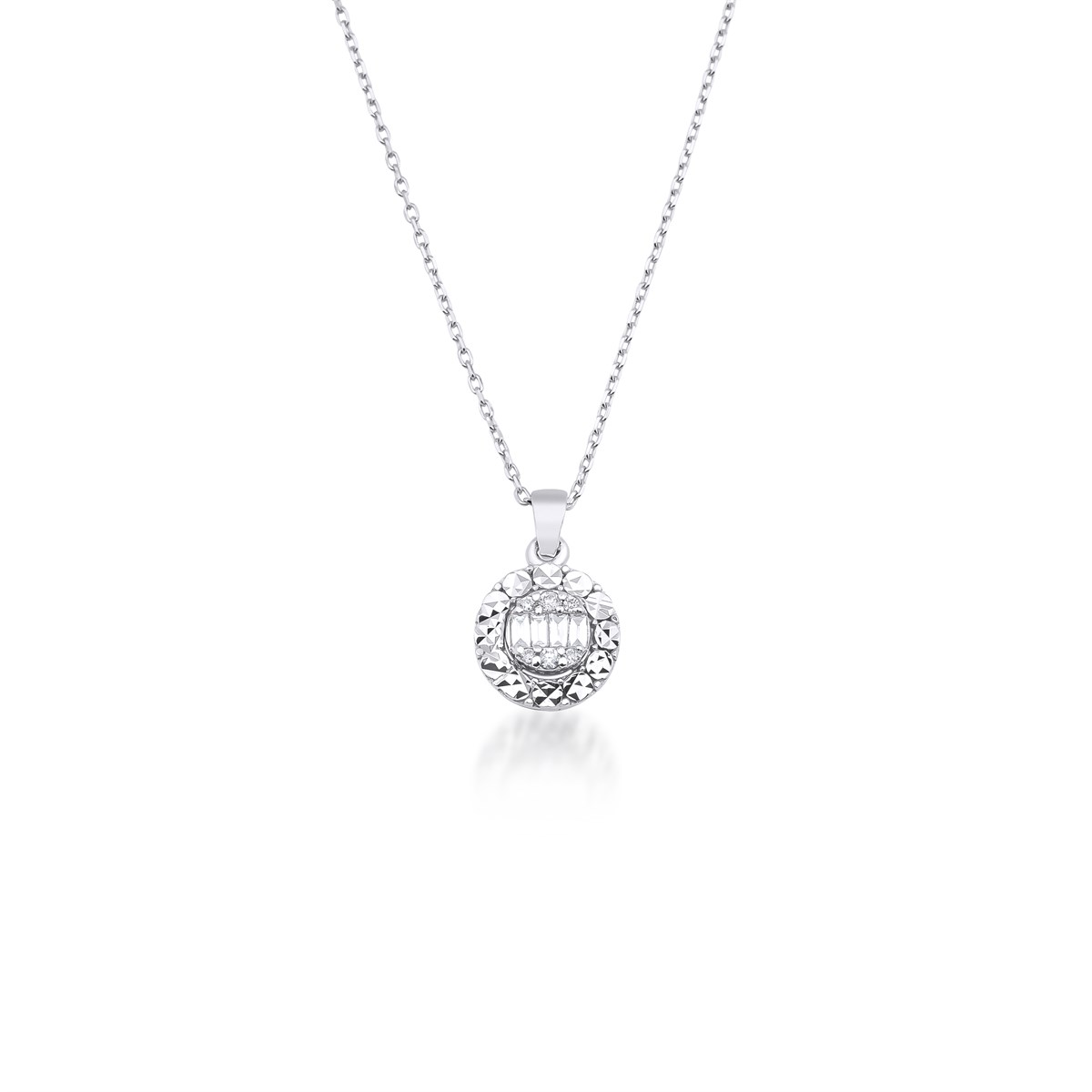 Pırlanta Baget KolyeYaza Merhaba KolyeBAGET  KOLYE