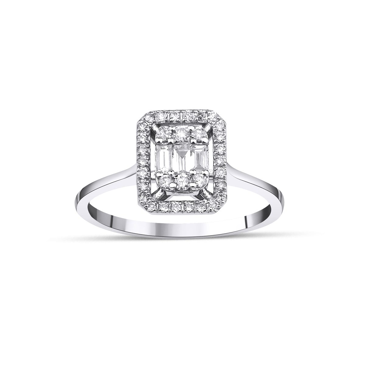 Pırlanta Baget YüzükYeni Yıl Kolleksiyonu YüzükBAGET YÜZÜK