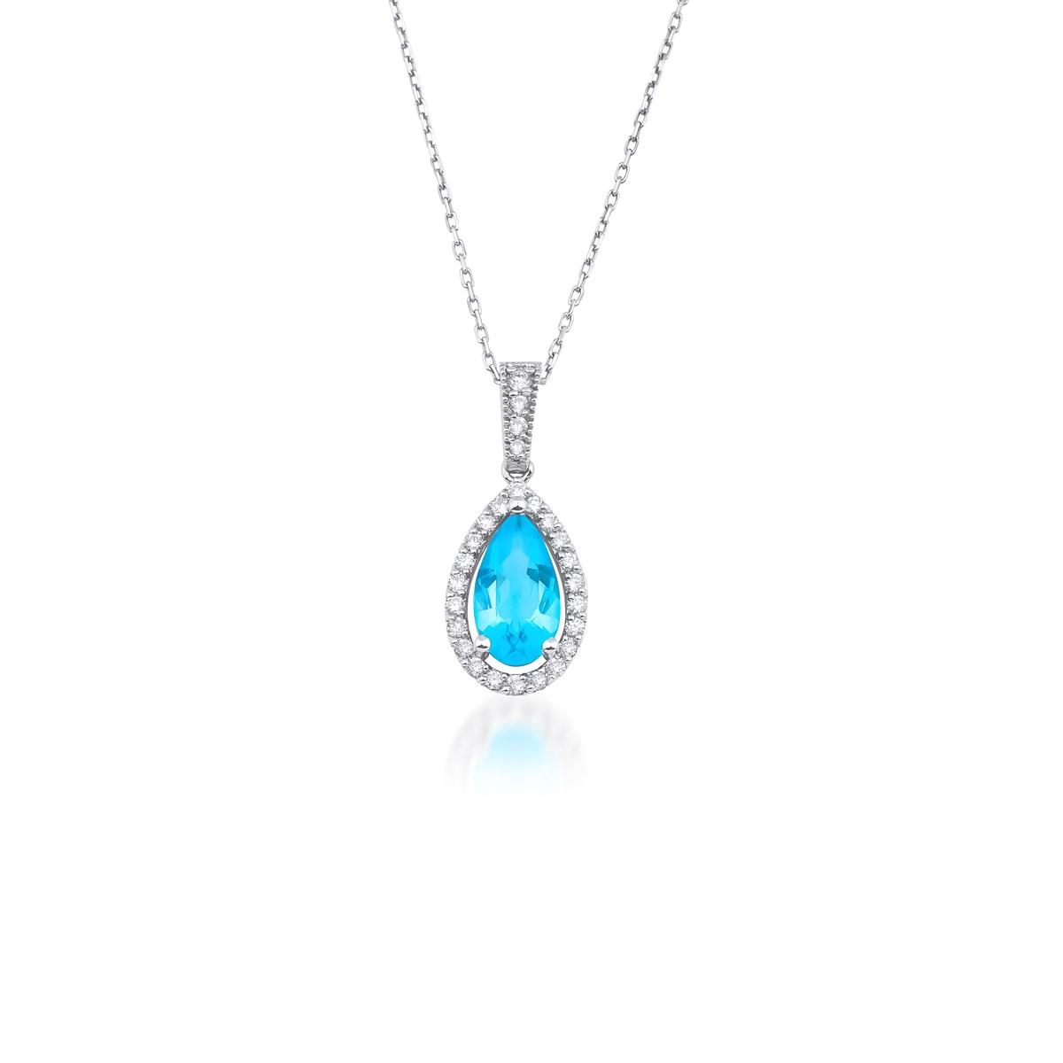 Blue Topaz KolyeYaza Merhaba KolyeBLUE TOPAZ KOLYE