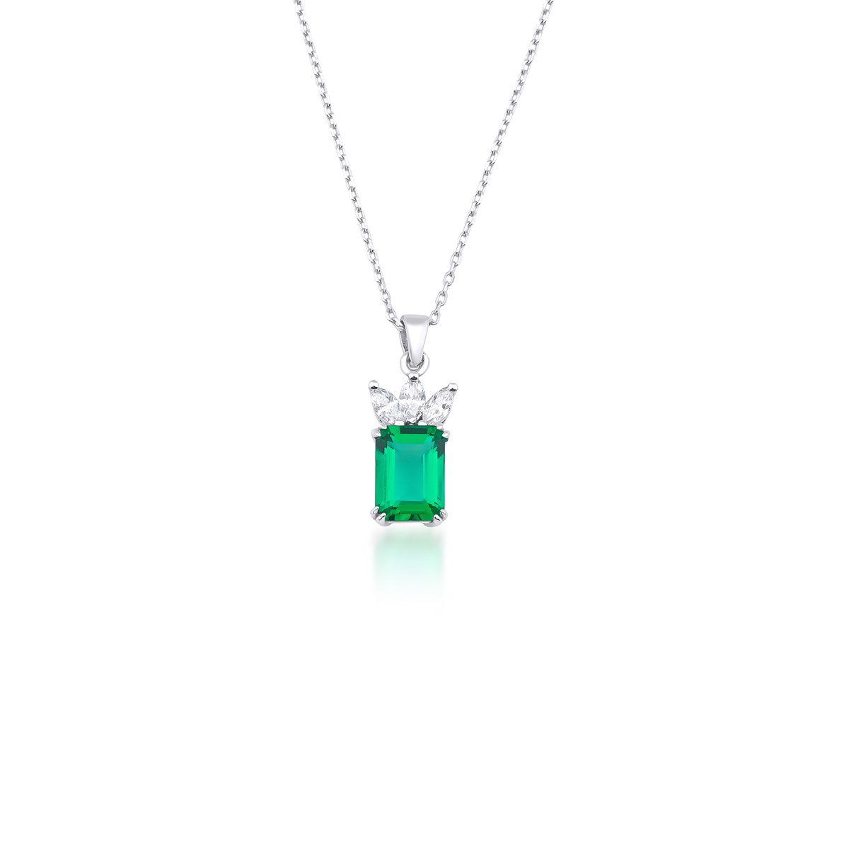 Pırlanta Emerald KolyeYaza Merhaba KolyeEMERALD KOLYE