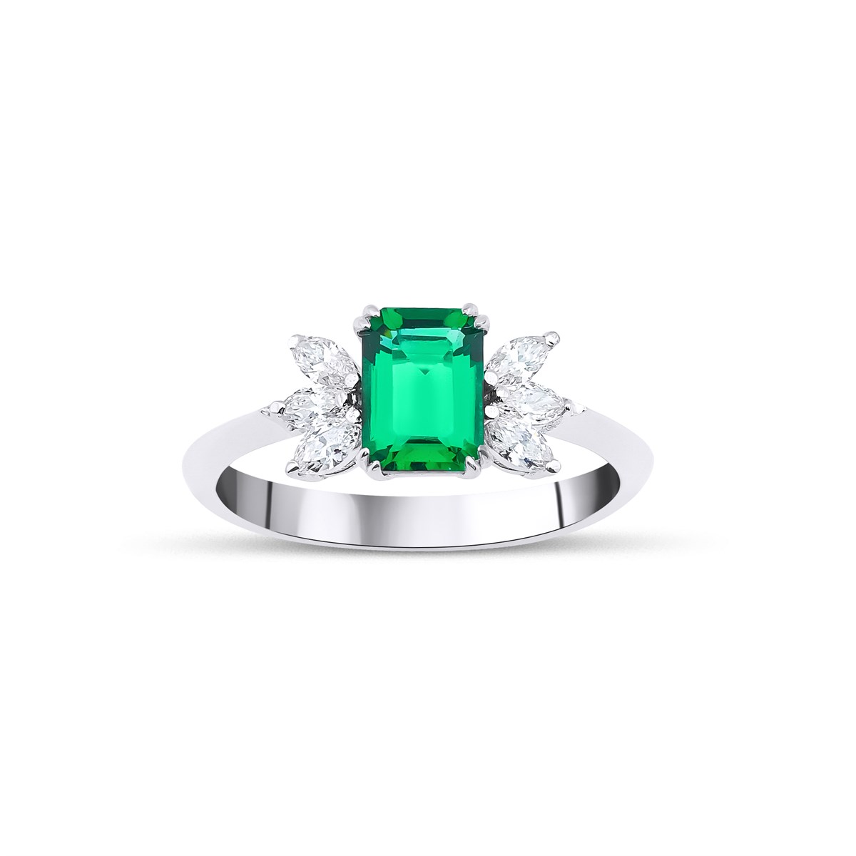 Pırlanta YüzükYaza Merhaba YüzükEMERALD YÜZÜK