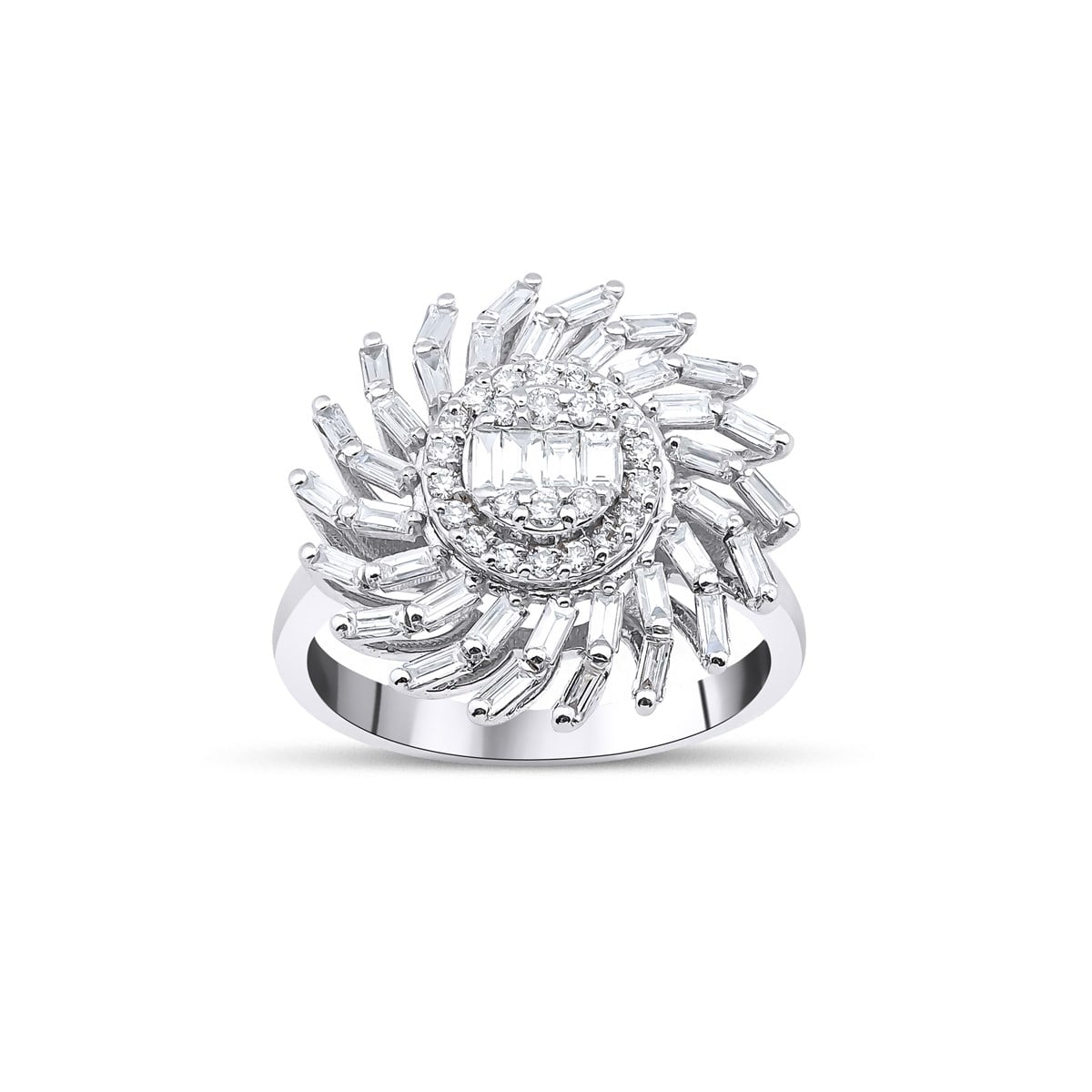 Pırlanta Baget YüzükYaza Merhaba YüzükPERA YÜZÜK