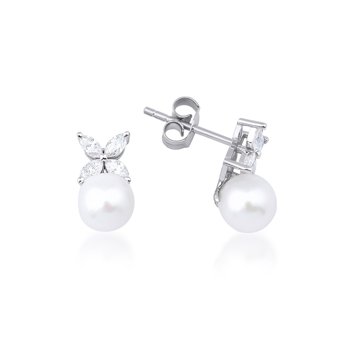 Pırlanta Küpe Markiz TaşKüpeSUMMER PEARL