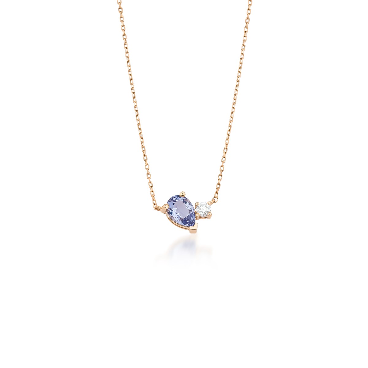 Pırlanta Tanzanite KolyeYaza Merhaba KolyeTANZANİTE KOLYE