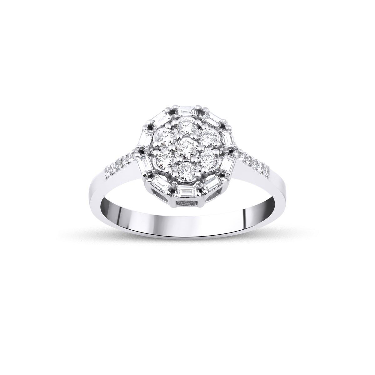 VALENTİNES 0,44 CT BAGET YÜZÜK