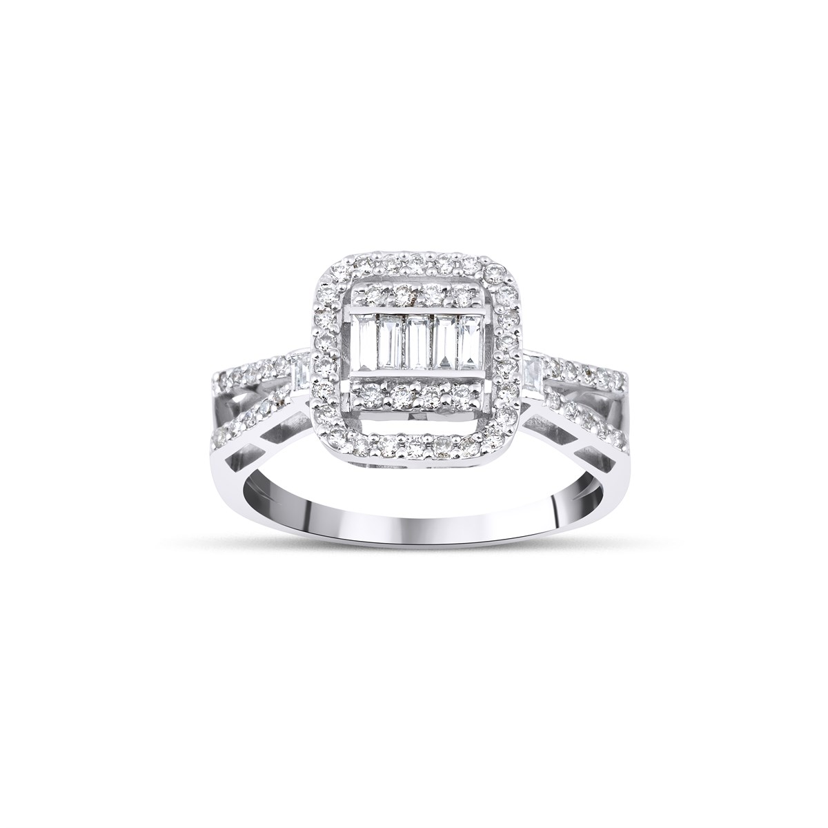 VALENTİNES 0,47 CT BAGET YÜZÜK