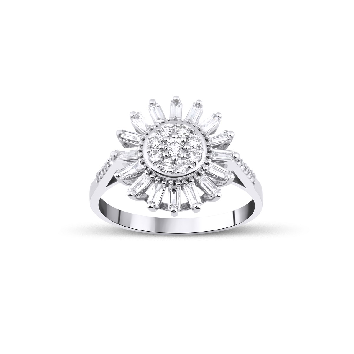 VALENTİNES 0,54 CT BAGET YÜZÜK