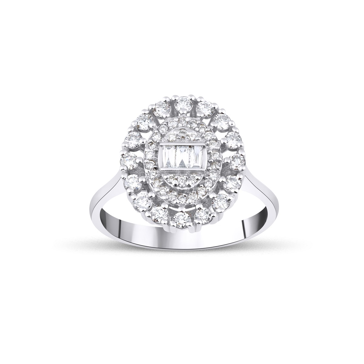 VALENTİNES 0,57 CT BAGET YÜZÜK