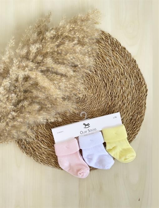 Bambu 3 lü Bebek Çorabı-KARIŞIK