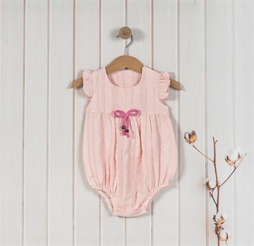 Fiyonklu Romper-PEMBE