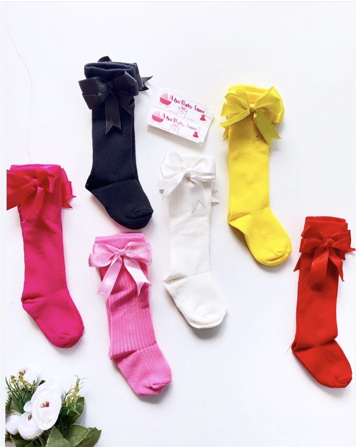 Diz Altı Çorap-PEMBE-LACİVERT-GRİ-PEMBE | Alya Baby Store