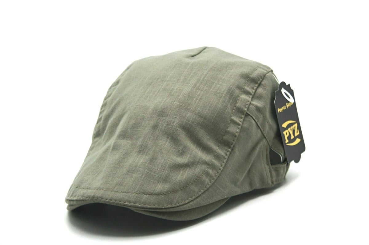 ÖRDEK KETEN HAKİ YEŞİL KASKET AYARLANABİLİR  kas004