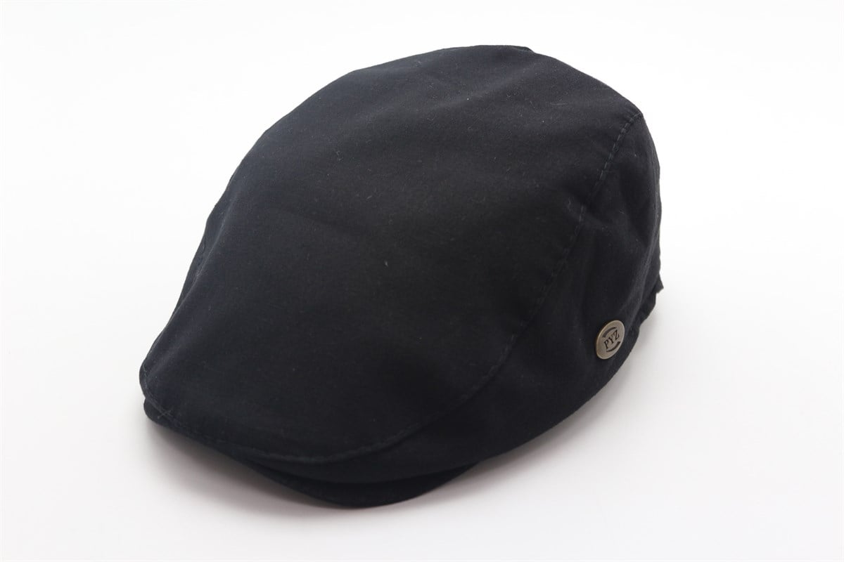 ÖRDEK KETEN SİYAH KASKET STANDART LASTİKLİ  kas005