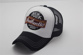 NEW YORK  YAZILI FİLELİ  YIKAMALI KOT KALİTELİ ŞAPKA nyk005