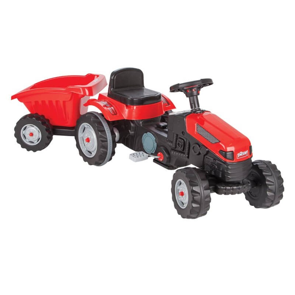 07316 ACTIVE TRAKTOR ROMORKLU PEDALLI (KIRMIZI-YESIL)
