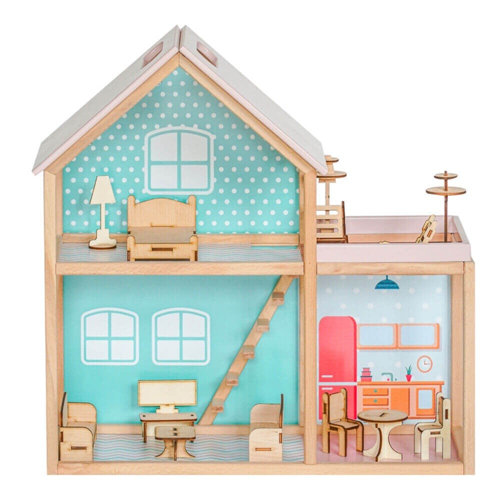 Ahşap Merdivenli Ev