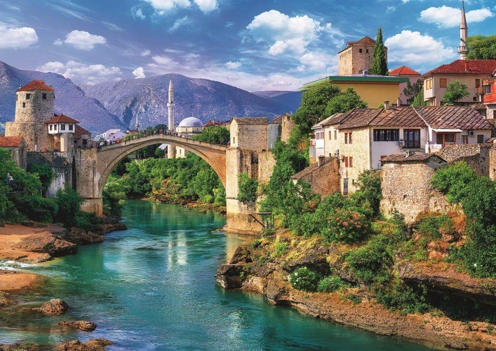37333 TREFL OLD BRIDGE IN MOSTAR BOSNIA 500 PARCA PUZZLE