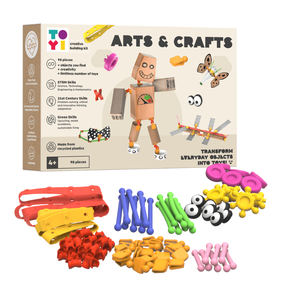 408681 TOYI ARTS CRAFTS - 98 PARÇA STEM SETI VE YARATICI YAPI OYUNCAKLARI