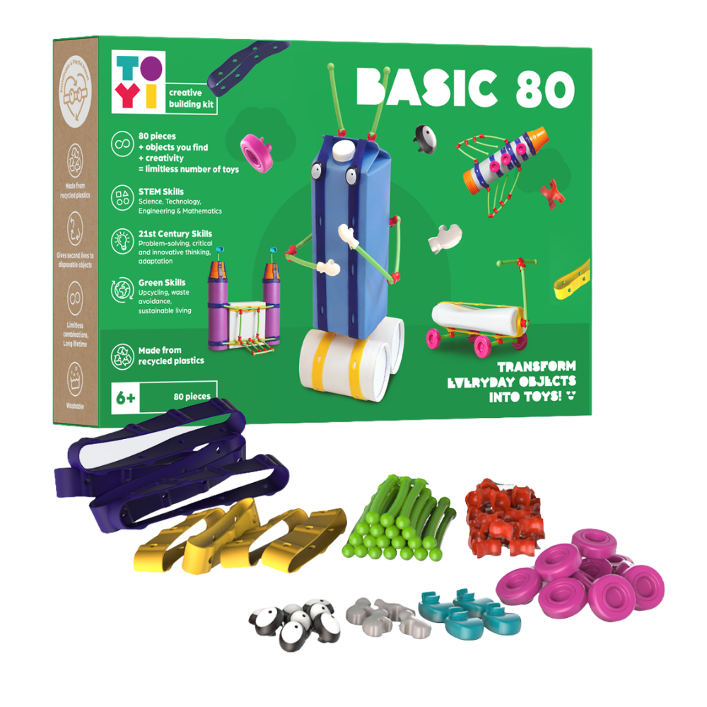 408694 TOYI BASIC - 80 PARCA STEM SETI VE YARATICI YAPI OYUNCAKLARI
