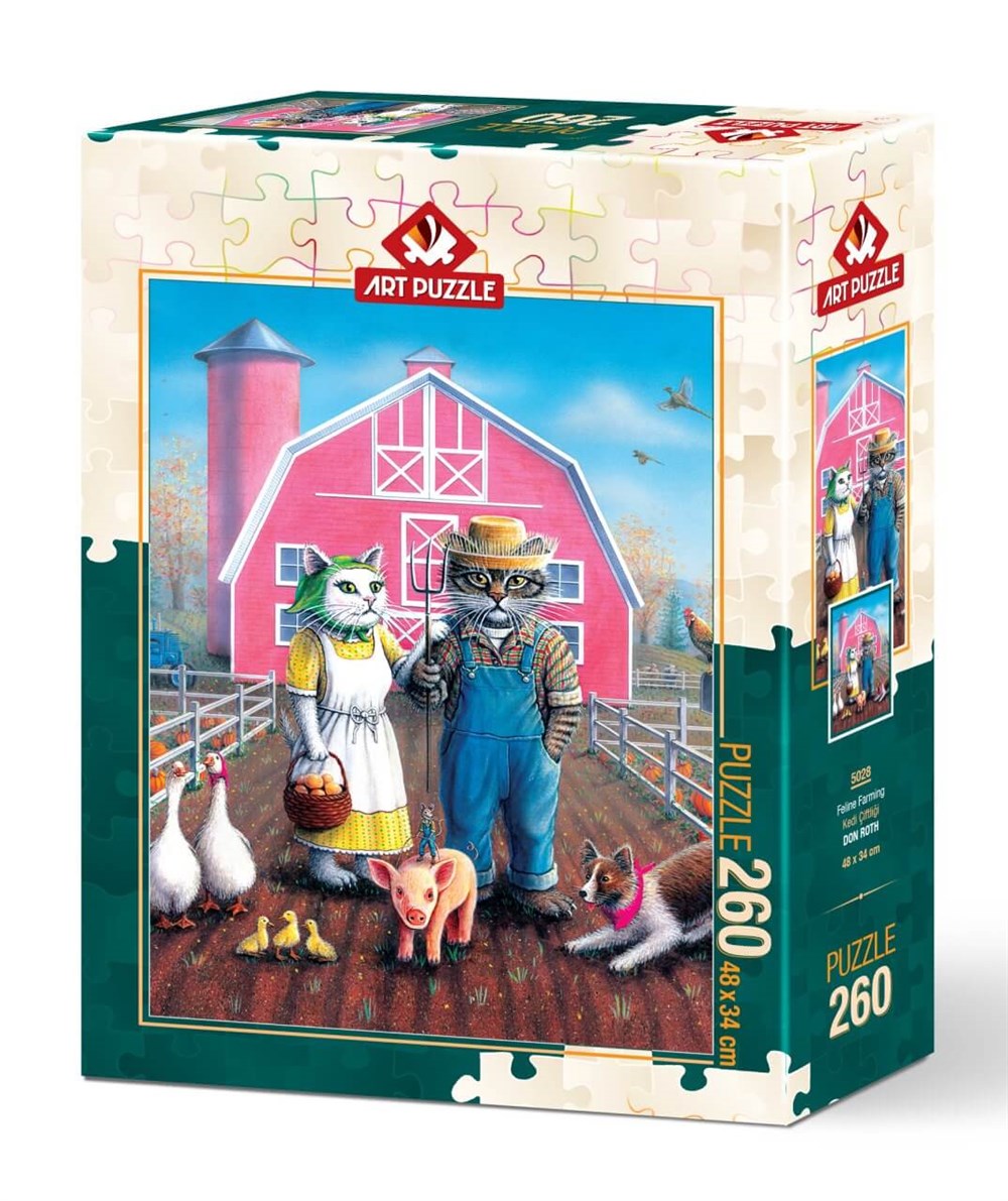 5028 KEDI CIFTLIGI 260 PARCA ART PUZZLE
