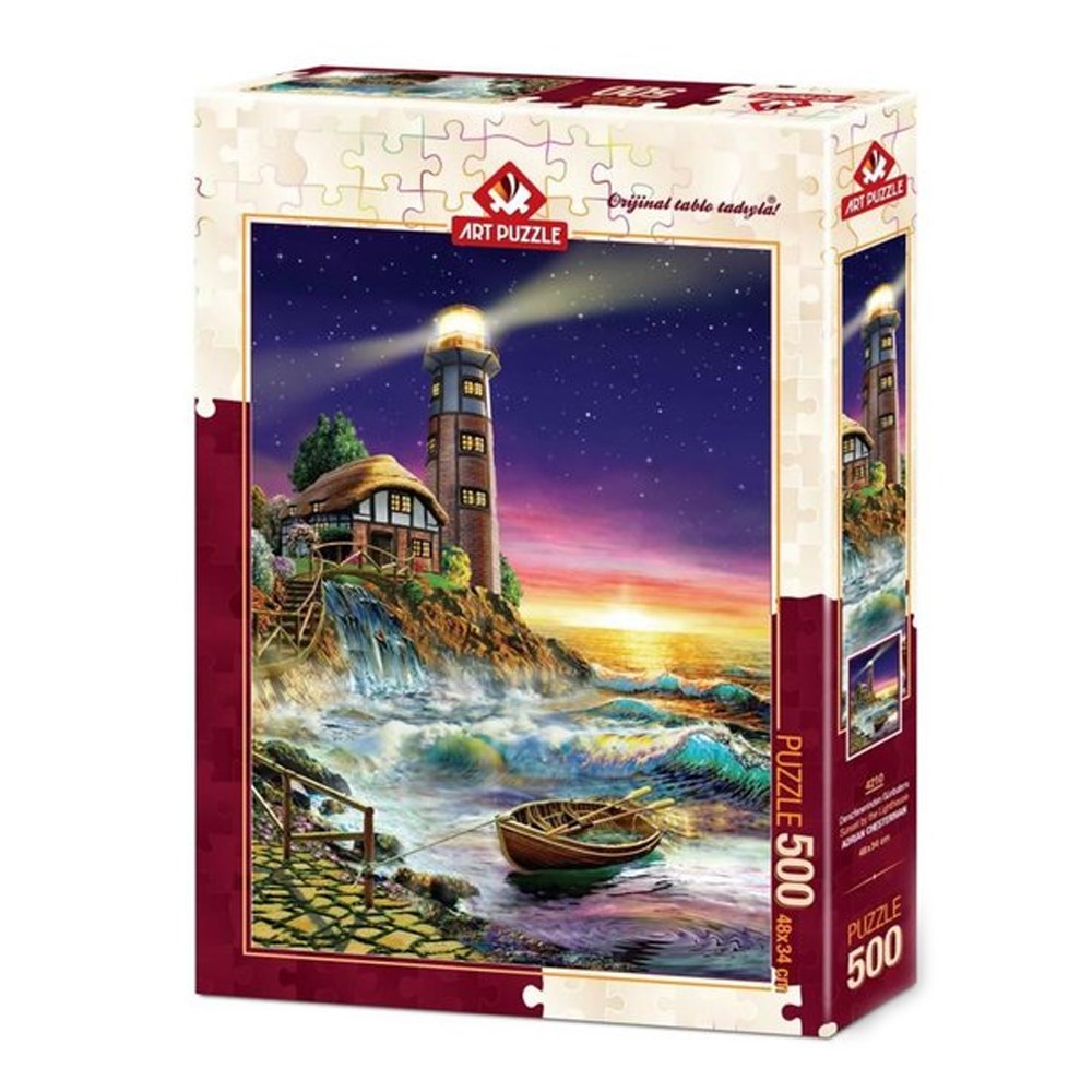 Denizfenerinden Günbatımı 500 Parça Art Puzzle 4210