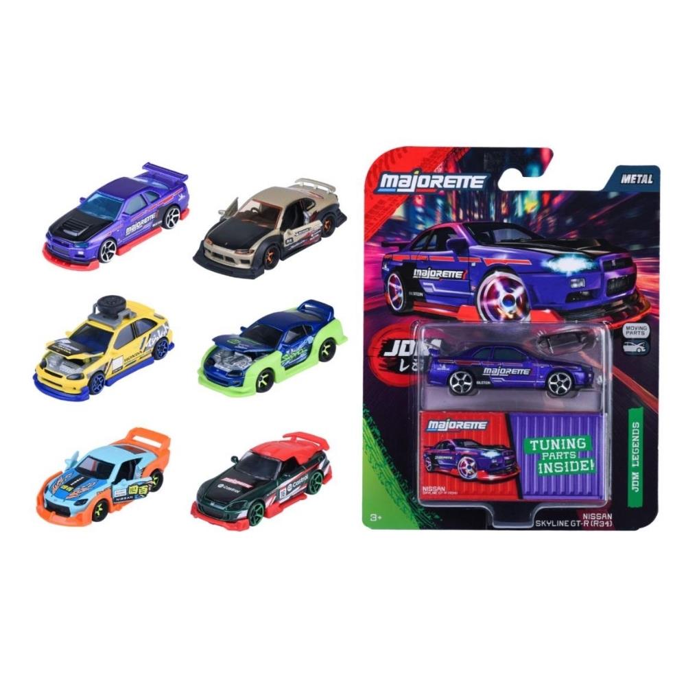 8504101001 JDM LEGENDS DELUXE CARS 6-ASST