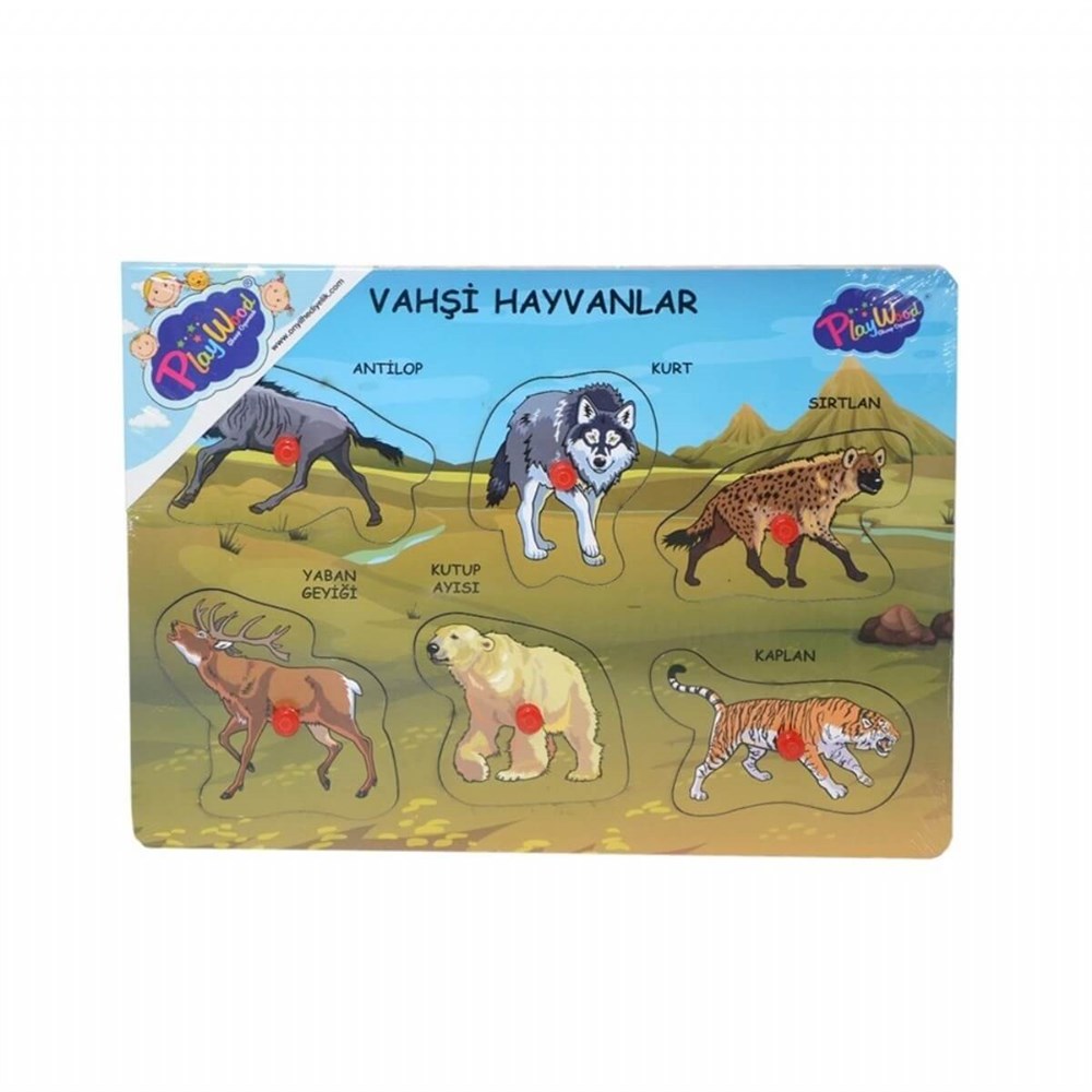 Ahşap Tutmalı Vahşi Hayvanlar ONY-328/329