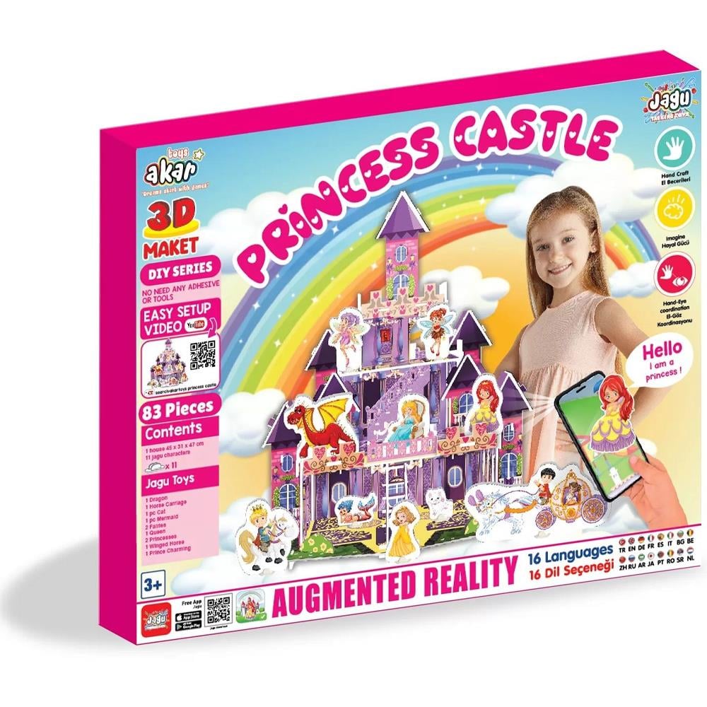 Akar Oyuncak Prenses Kalesi 3d Maket 95240
