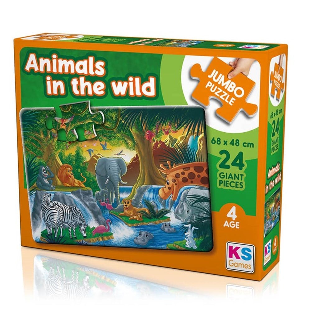 Animal İn The Wild Jumbo Puzzle 24 Parça JP 31008