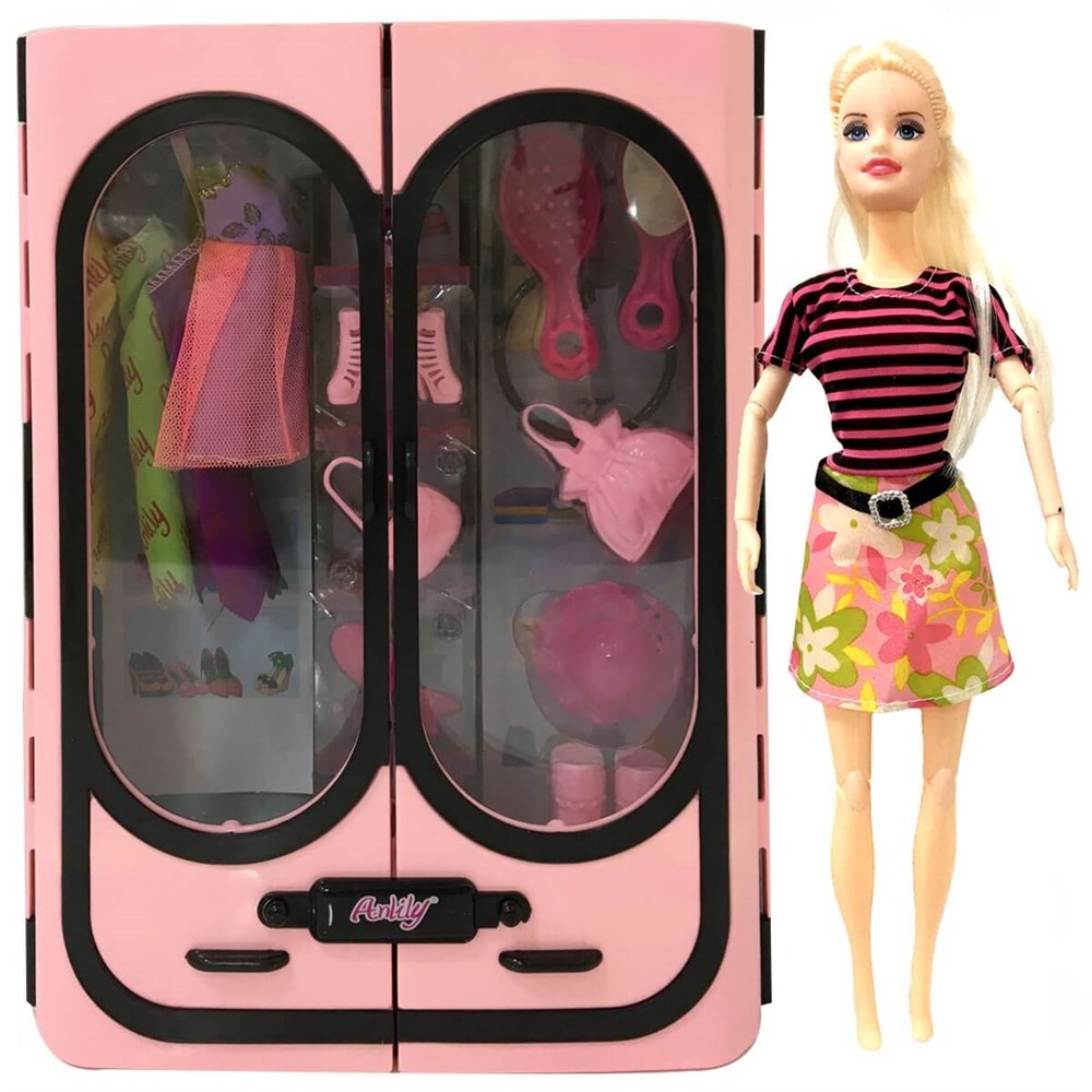 Anlily Elbise Dolabı Bebekli 02441