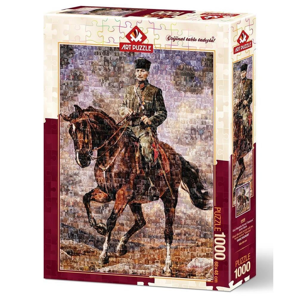 Art Puzzle Atatürk Sakarya İsimli Atıyla Kolaj 1000 Parça Puzzle 4406