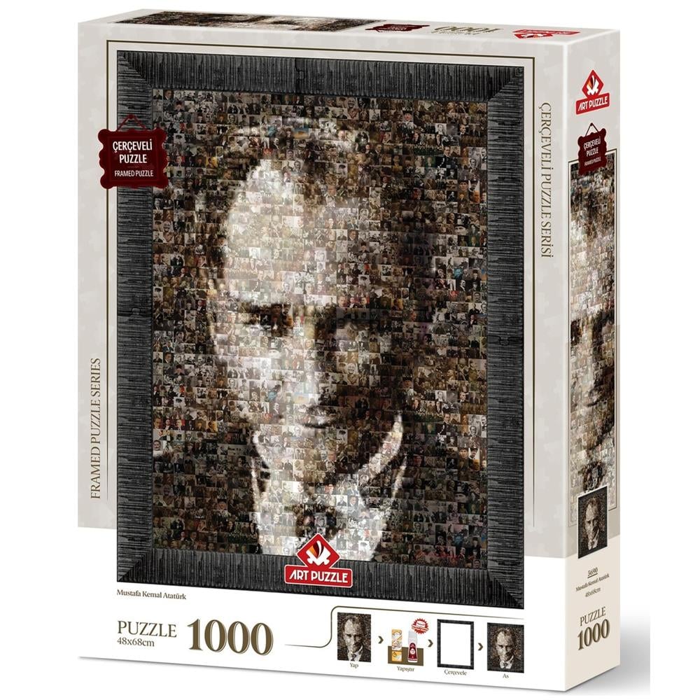 Art Puzzle Mustafa Kemal Atatürk 1000 Parça Çerçeveli Puzzle 5690