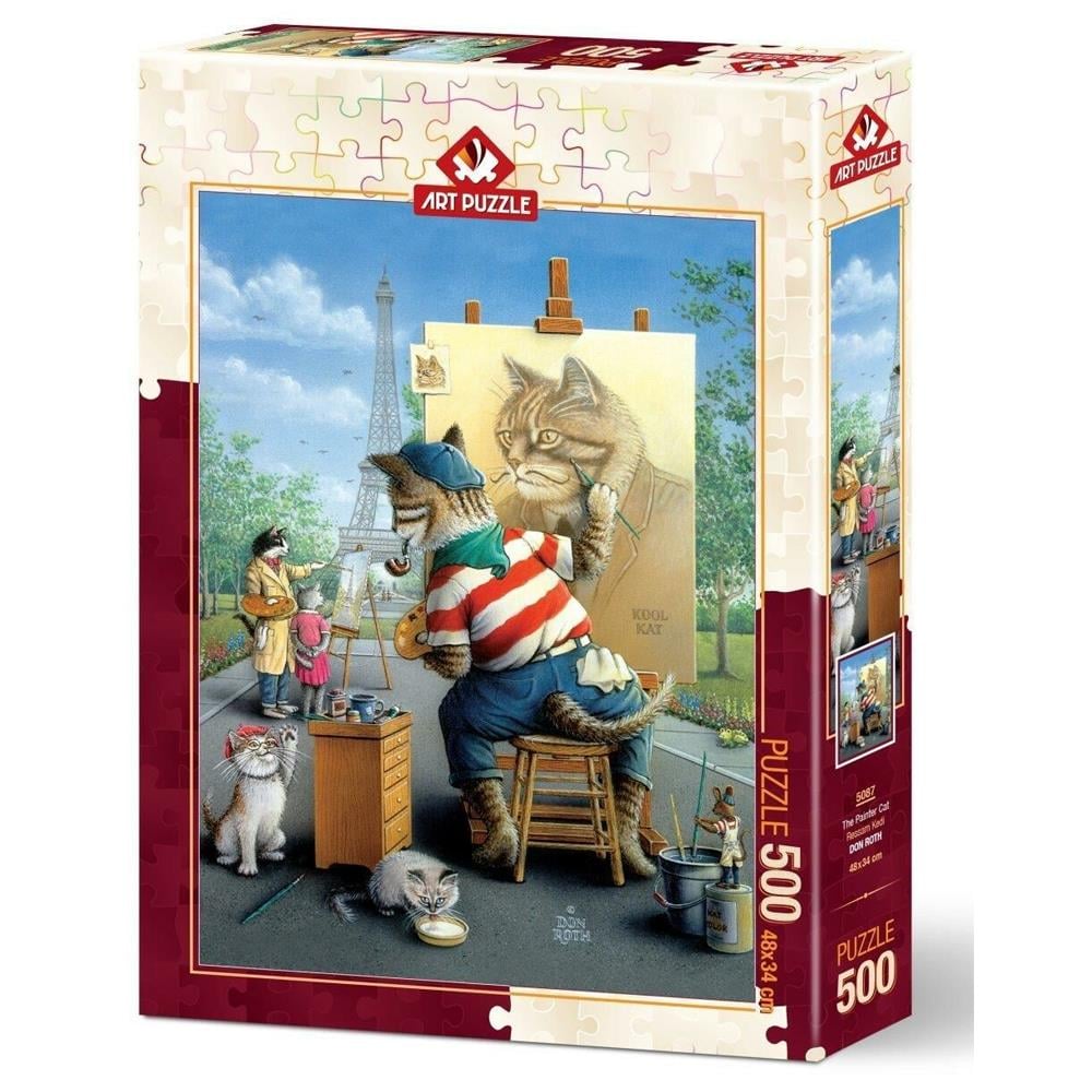 Art Puzzle Ressam Kedi 500 Parça Puzzle 5087