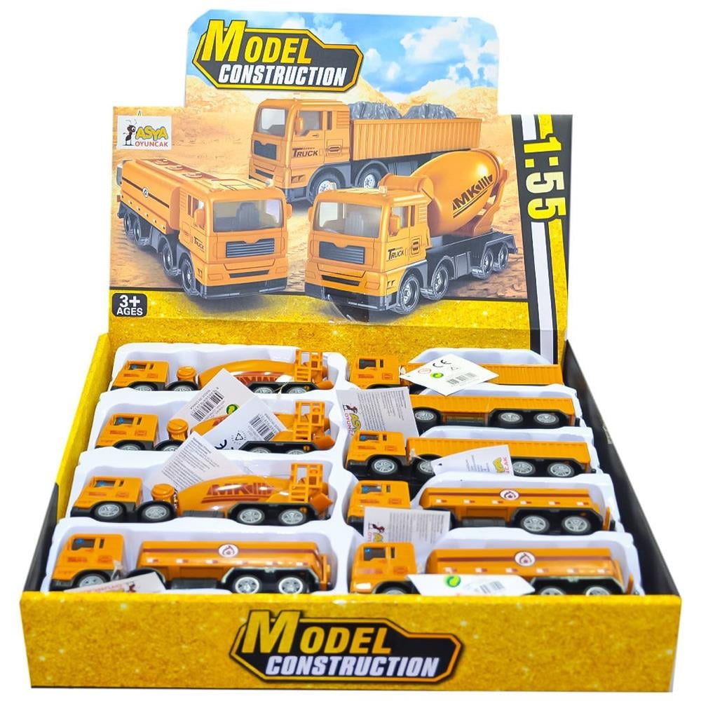 Asya Oyuncak Display Kutulu İş Makineleri 9 Lu 22768-222-5