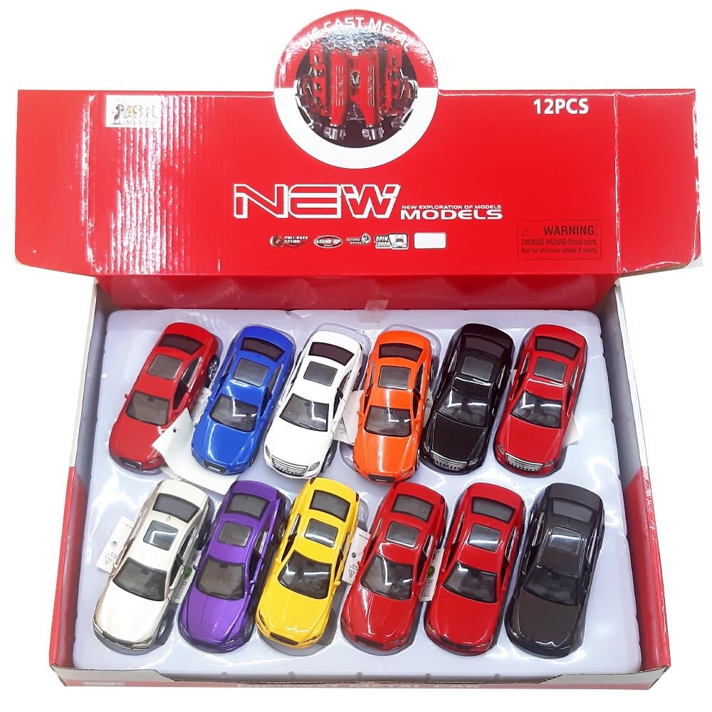 Asya Oyuncak Metal 12 Li Araba FY6028-12D