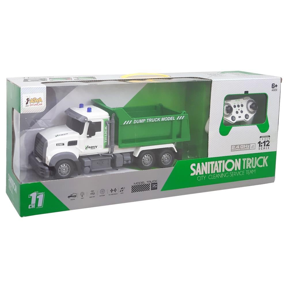 Asya Oyuncak Uzaktan Kumandalı Şarjlı Çöp Kamyonu A8196-QH9003-1/2
