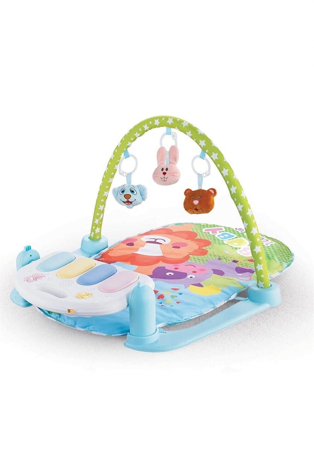 Baby Piyanolu Bebek Halısı Peluş Çıngıraklı