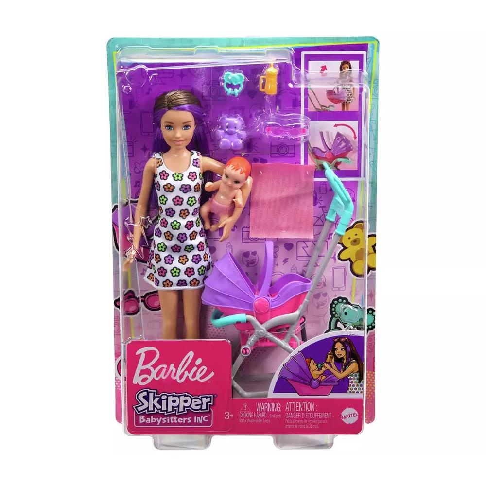 Barbie Bebek Bakıcılığı Oyun Seti GXT34