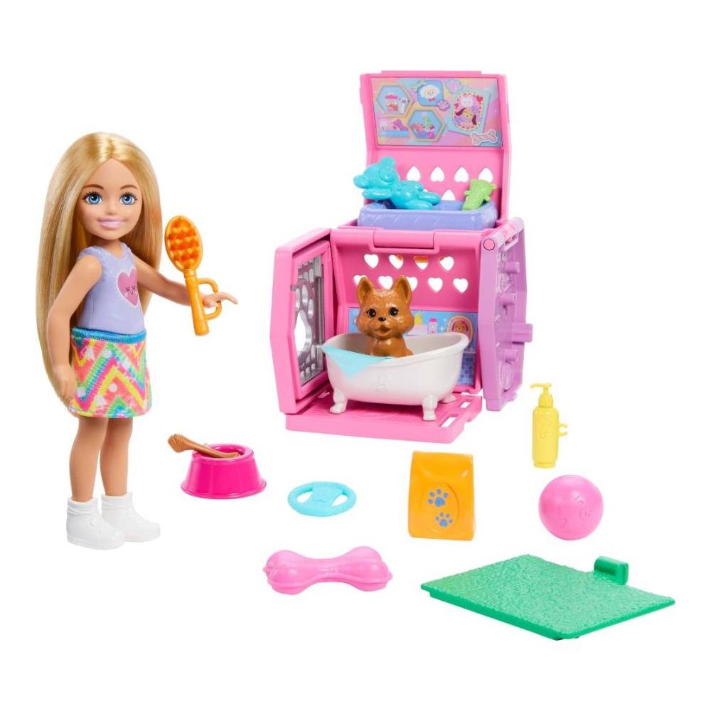 Barbie Chelsea Köpekçiliğin Taşıma Çantası Oyun Seti JDF89