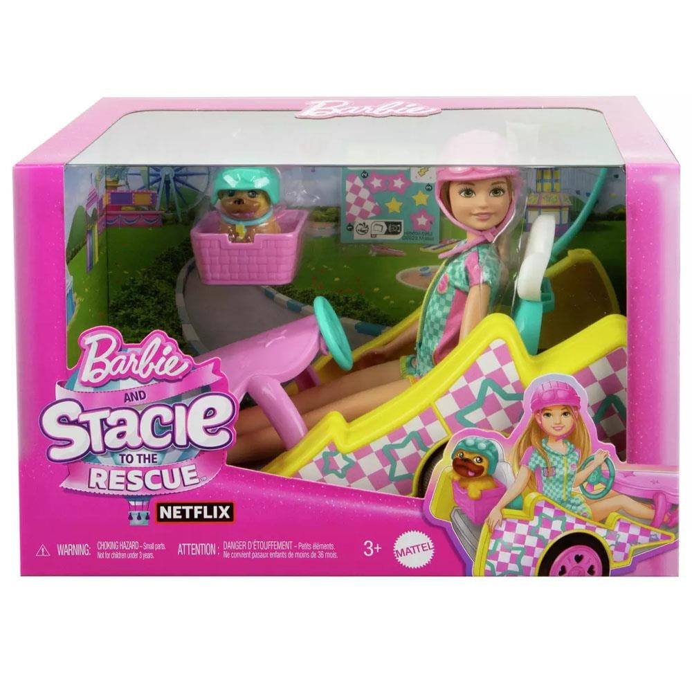 Barbie Stacie Go Kart Yapıyor Oyun Seti HRM08