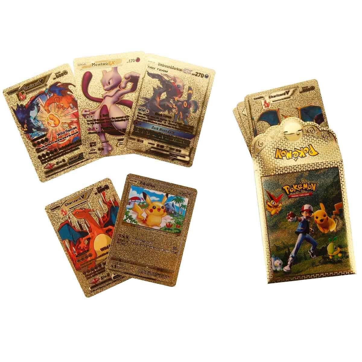 Başel Oyuncak Pokemon Gold Trading Card 10'lu Paket