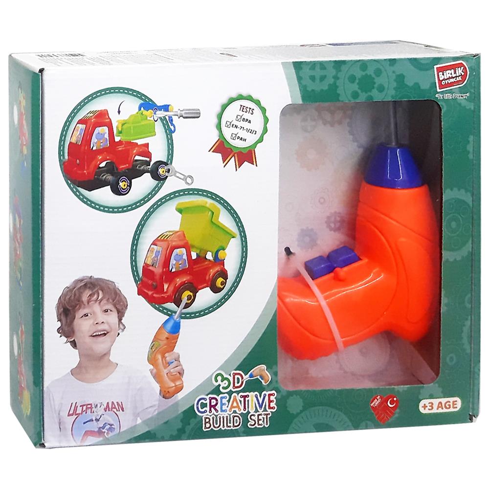 Birlik Oyuncak 3d Matkap Seti Sök Tak Araçlar URT014-003