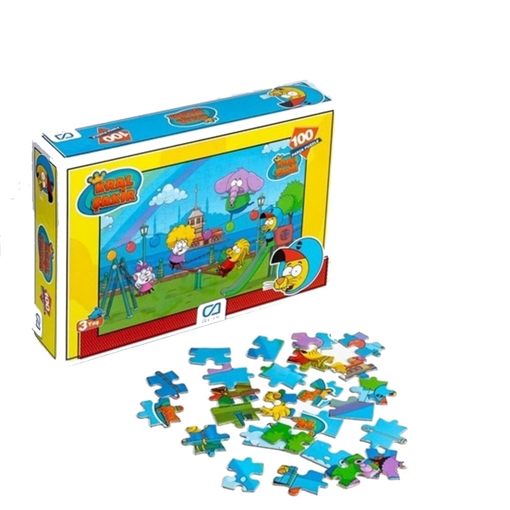 Ca oyun Kral Şakir 100 Parça Çocuk Puzzle