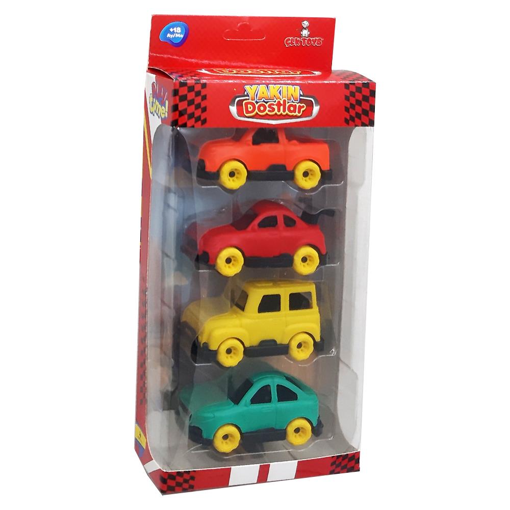 Çalkan Oyuncak Funny Arabalar 4 Lü CLK-373